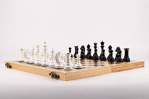 Настільні шахи дерев'яні з позолотою