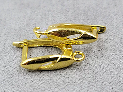 Швенза 4*15 мм колір лимонне золото 1 пара