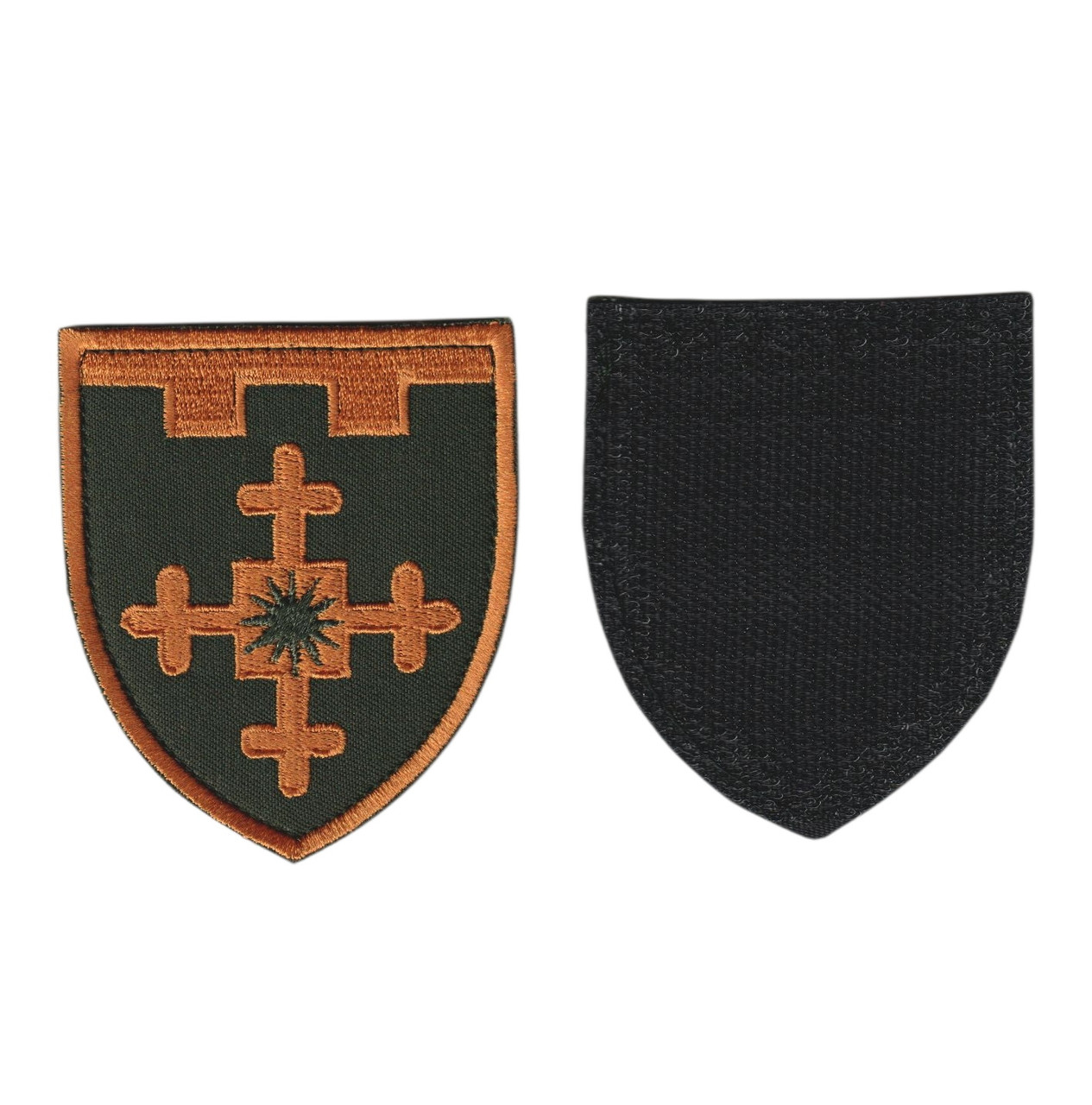 Шеврон військовий / армійський, 101 ОБрТрО, на оливці, ЗСУ. 8 см * 7 см, фото 1