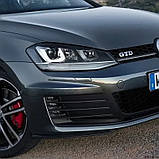 Емблема напис GTD для Volkswagen в решітку чорна+окантовка срібло 90х27 мм метал (на кріпленнях), фото 2