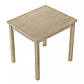 Квадратний стіл на кухню Adam 80 см дуб кремона торро на чотирьох ніжках в еко стилі, фото 4
