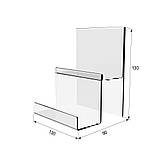 Гірка EKOSTAR під товар на 2 сходинки з акрилу 130х90х130, фото 3