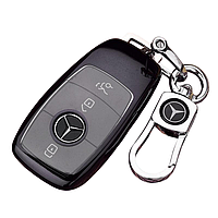 Чохол ключа Mercedes-Benz чорний+металевий пряжка