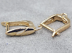 Швенза 4*15 мм колір золото 1 пара