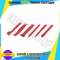 KU Набір знімачів обшивки Universal Fit салону Intertool 6шт нейлон для демонтажу панелей інтер'єру ав Uni2L_K