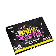 Набір акрилових маркерів 12 кольорів SТАпреміум (універс.для скла, дерева, тканини, кераміки)