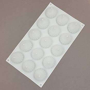 Силіконова форма для євродесертів Безе — 15 шт.