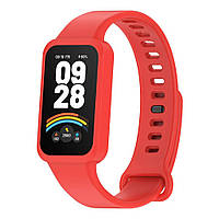 Силиконовый ремешок для Xiaomi Smart Band 9 Active / Redmi Smart Band 3 Red