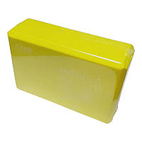 Блок для йоги "Лотос" yellow YJ-K1-Yellow