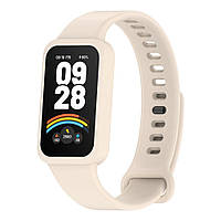 Силиконовый ремешок для Xiaomi Smart Band 9 Active / Redmi Smart Band 3 Ivory