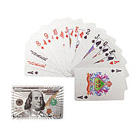 Карти для гри в покер срібні JSD-2