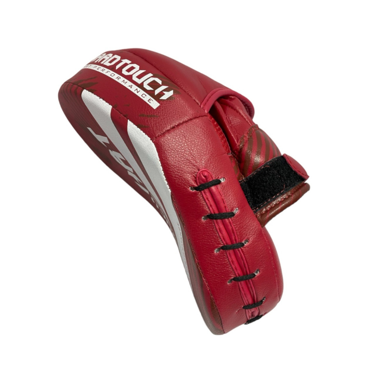 Лапа боксерська гнута червона HARD TOUCH, фото 1