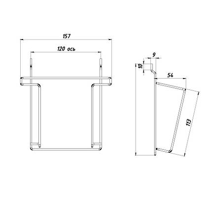 Кишеня під листівки А5 на перфорацію, біла, фото 2
