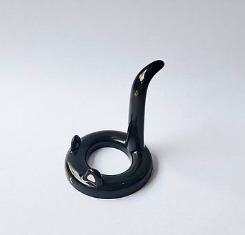 Тримач телефону підставка Кішечка з хвостиком SAM-2231 чорний