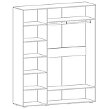 Шафа Moreli ST-0027 Ш 1800 x В 2200 x Г 520 мм Антрацит, фото 3