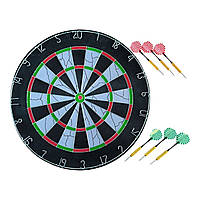 Дартс набір для гри FLOCKED SERIES з металевими цифрами 18М+