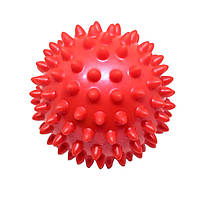 М'яч масажний d 10 см червоний надувний D10 (70Гр)-К