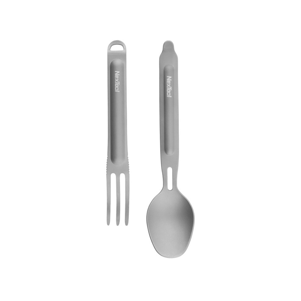 Ложка-вилка NexTool Titanium Tableware Set (титан), фото 1