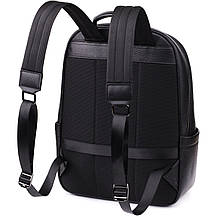 Місткий рюкзак для чоловіків з натуральної шкіри Vintage 23045 Чорний, фото 2