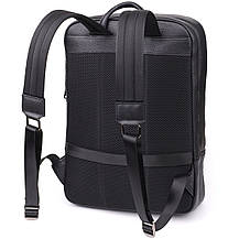 Практичний чоловічий рюкзак з натуральної шкіри Vintage 23051 Чорний, фото 2