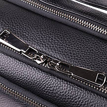 Практичний чоловічий рюкзак з натуральної шкіри Vintage 23051 Чорний, фото 5