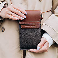 Мінісумка чохол для телефона, панч Grande Pelle 70372023 комбінована