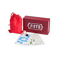 Настільна гра ЛОТО у червоній коробочці 19х11 см LD-2027-Red