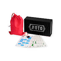 Настільна гра ЛОТО у чорніій коробочці 19х11 см LD-2027-black