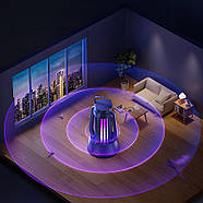 Антимоскітна лампа на акумуляторі з 3 режимами підсвічування Чорна, фото 6