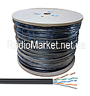 Кабель "вита пара" "KW-Link" UTP(PEM) Cat.5e 4x2x(0,51CCA), зовнішній з тросом, 305 м