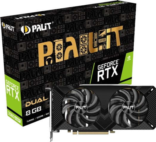Відеокарта GeForce RTX 2060 Super 8GB Palit Dual (NE6206S018P2-1160A-1) Б/В