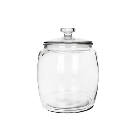 КРУГЛА БАНКА 1,5 Л ЗІ СКЛЯНОЮ КРИШКОЮ, фото 1