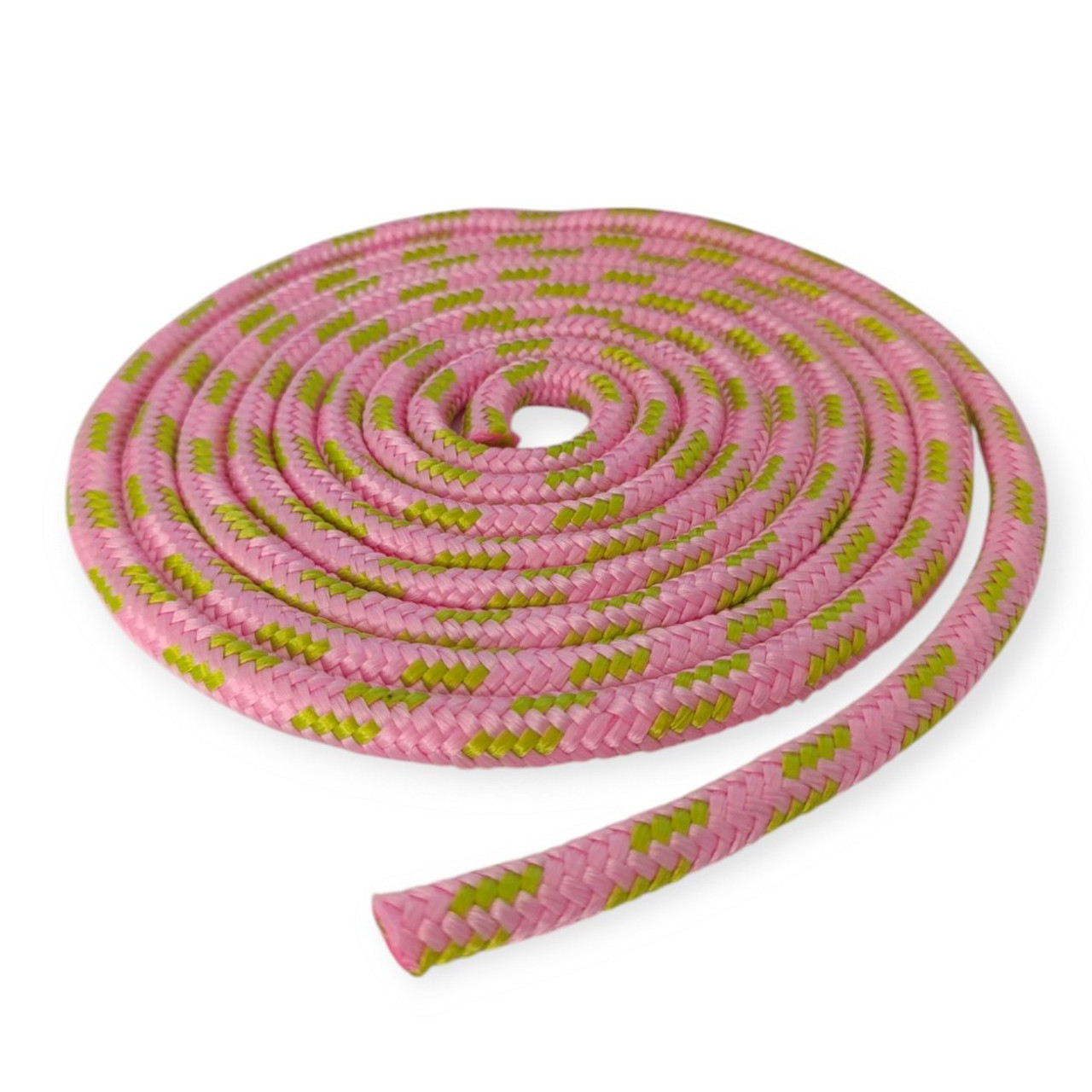 Скакалка гімнастична 3 м рожево-салатова TS02-pk-lgr, фото 1