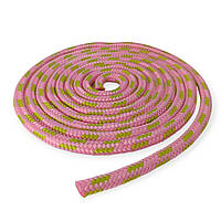 Скакалка гімнастична 3 м рожево-салатова TS02-pk-lgr