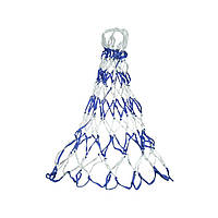 Сітка для перенесення та зберігання м'ячів біло-синя 30-001-B-W