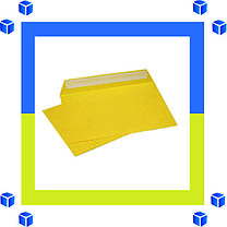Конверти С5 (162х229) скле, жовтий (0+0), фото 2