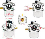 Карбюратор для Briggs & Stratton 497314, 497410, 498254, 799868, Toro, Snapper, Craftsman (4–7 к.с. без дроселя), фото 6