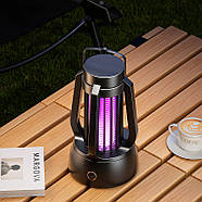Антимоскітна лампа на акумуляторі з 3 режимами підсвічування Чорна, фото 9
