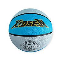 М'яч баскетбольний XIDSEN розмір 7 біло-блакитний 7#2-White+Azure