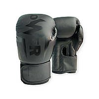 Рукавички боксерські POWER чорні 14 унцій Q116-Black-14