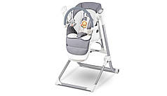 Крісло-гойдалка для годування 2 в 1 Lionelo NILES GREY