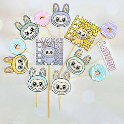 Цукровий набір для торта Лабубу (пончики)