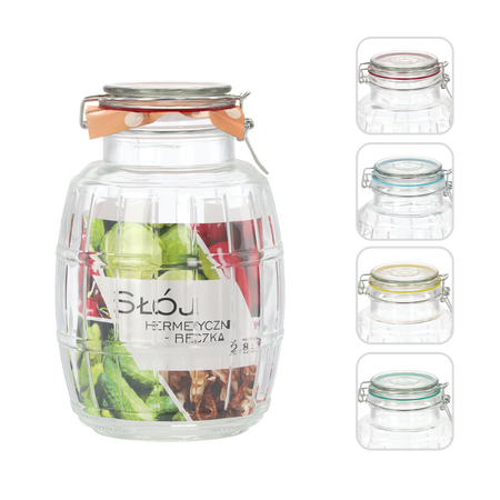 ГЕРМЕТИЧНА БАНКА - БОЧКА 2,8 Л, фото 1