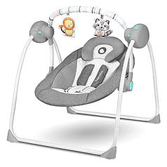 Дитяче крісло-гойдалка Lionelo RUBEN GREY TURQUOISE