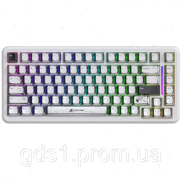 Клавіатура Магнітна ATTACK SHARK X82 PRO HE Сomic Бездротова Ігрова RGB. 2.4G/Bluetooth/Кабель. Батарея 5000mAh. Кабель Авіатор. 8 - фото 1 - id-p2694881300