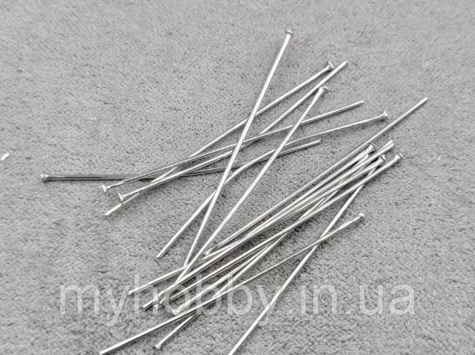 Гвоздики 4 см капелюшок 1,4 мм Нержавіюча сталь - 4шт, фото 1