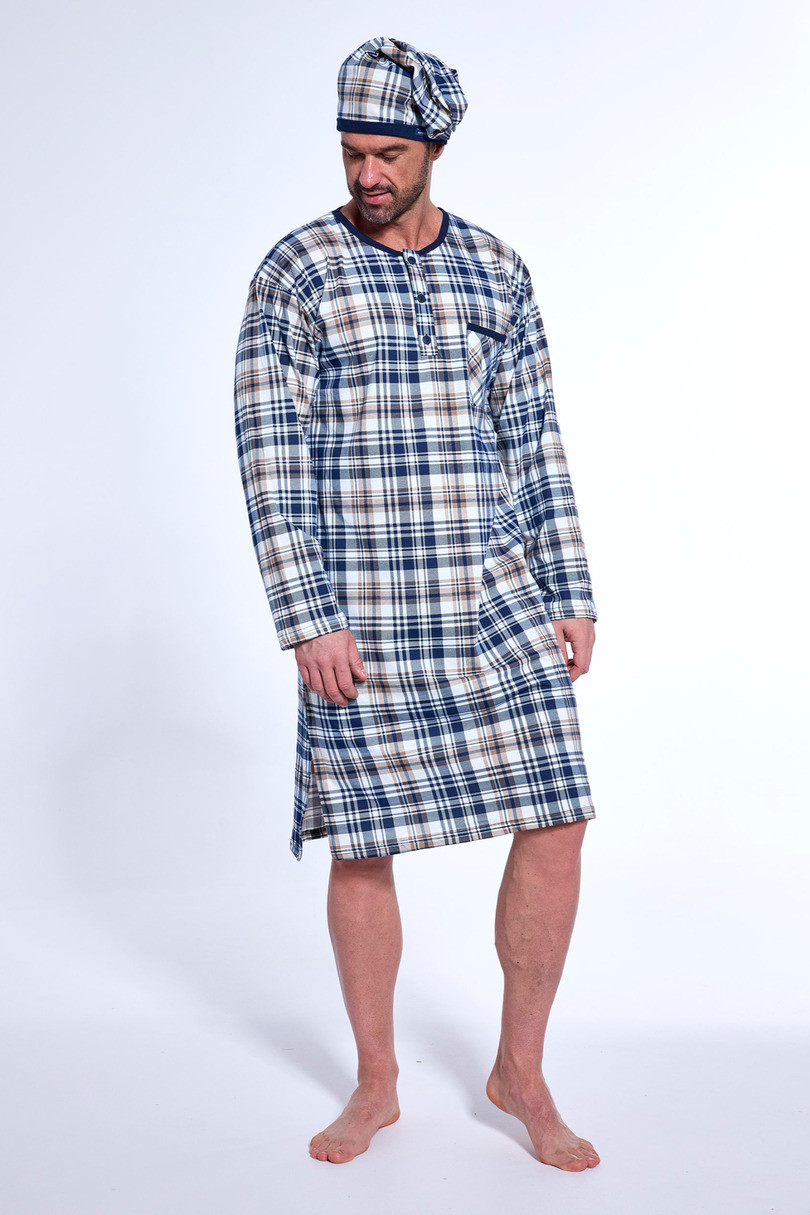 Нічна сорочка чоловіча довгий рукав CORNE DR 110 W/25  4XL, фото 1