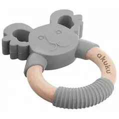 Силіконово-дерев'яний прорізувач Коала  Akuku A0138