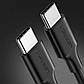 Кабель Type-C на Type-C UGREEN Cable Nickel Plating (2m, 60W, 3A, USB 2.0). Black, фото 3