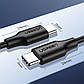 Кабель Type-C на Type-C UGREEN Cable Nickel Plating (2m, 60W, 3A, USB 2.0). Black, фото 6